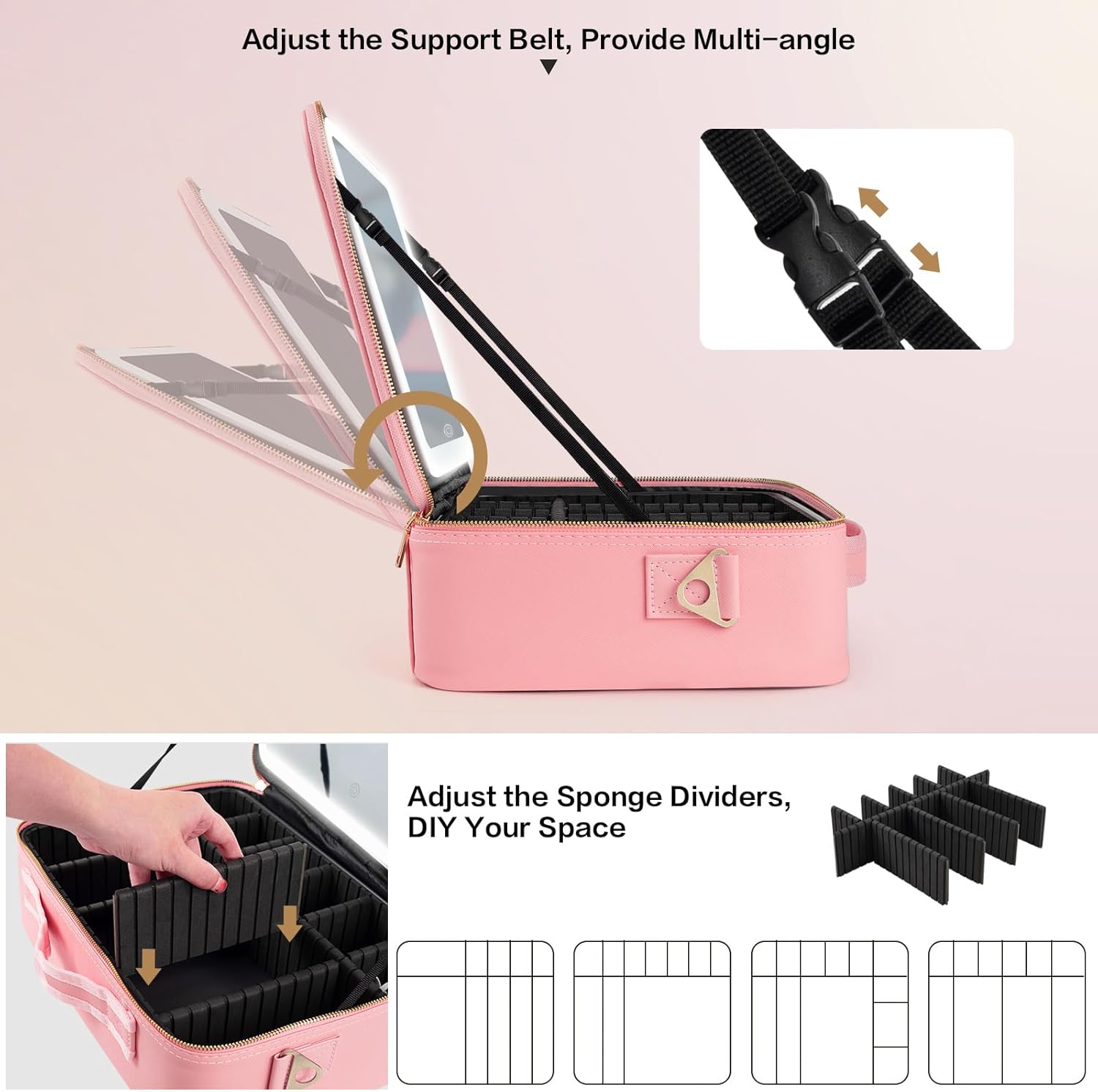 Large Capacity Makeup Bag 15'' - Travel Accessories Organizer Case ulasan dan harga